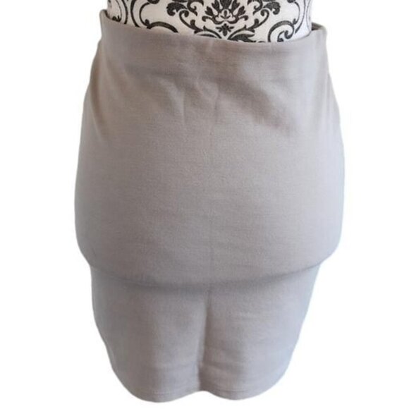 Aritzia Talula Skirt Micro Mini Fairy Y2K Small Dainty Stretch Feminine Taupe - Picture 6 of 10